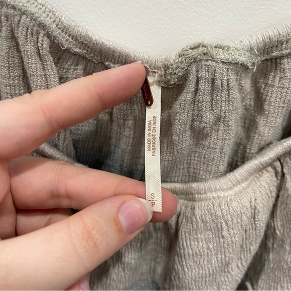 Free People Cora Lee Ombre Ruffle Trim Off The Shoulder Top Size Small - Picture 4 of 9